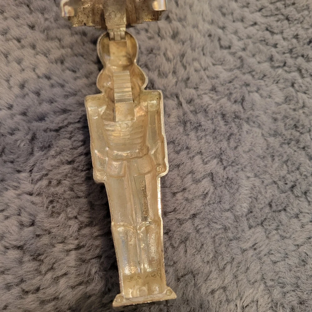 Vtg Godinger Toy Soldier Nutcracker Silver Plated 1995